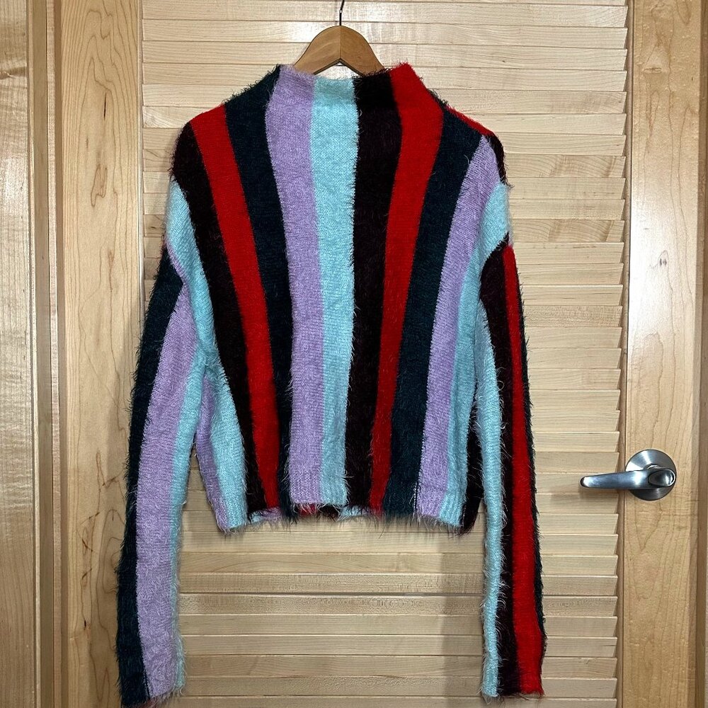 Blanknyc Color Block Fuzzy Sweater - image 1